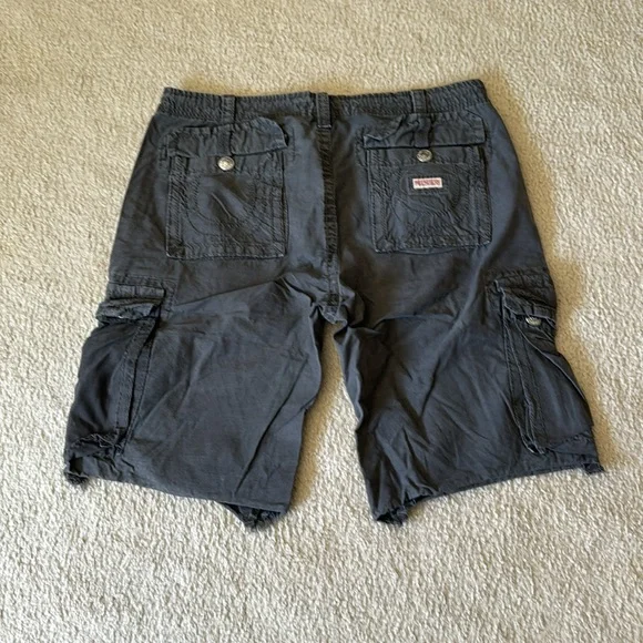 True Religion Dark Brown Cargo Shorts